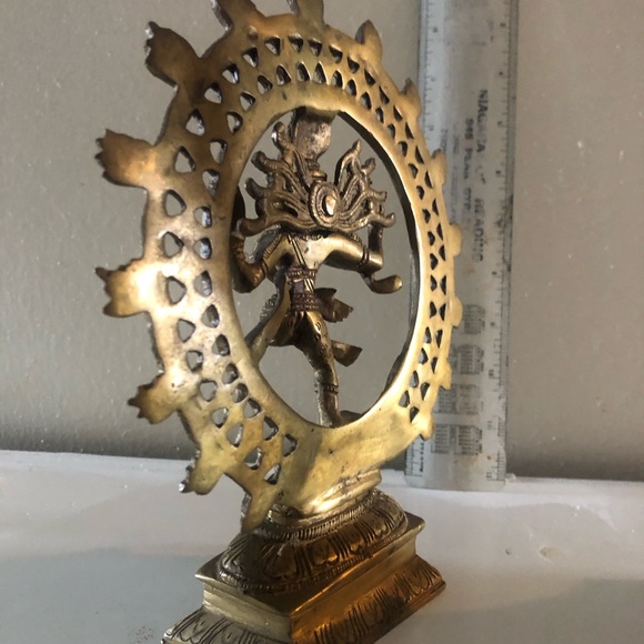 Dancing Shiva brass figure 8โ with outstanding detail, VTG India ๐ฎ๐ณ - Picture 10 of 10